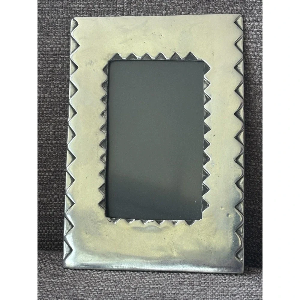 Rare Vintage Carrol Boyes Pewter Photo Frame Mid-Century Modern Brutalist Style
